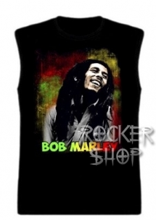 Tričko BOB MARLEY pánske-Smile/bez rukávov