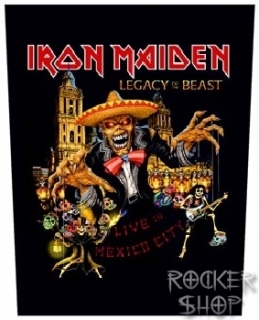 Nášivka IRON MAIDEN chrbtová-Live In Mexico