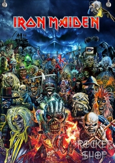 Vlajka IRON MAIDEN-Collage