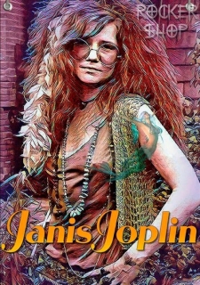 Vlajka JANIS JOPLIN-Paint