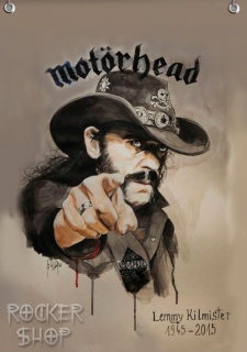 Vlajka MOTORHEAD-Lemmy 1945-2015
