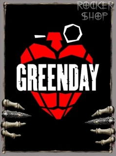 Nášivka GREEN DAY chrbtová-Logo/Hands