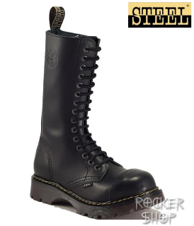Topánky STEEL-15 dierkové čierne Air