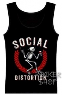 Tričko SOCIAL DISTORTION dámsky top-Skelly