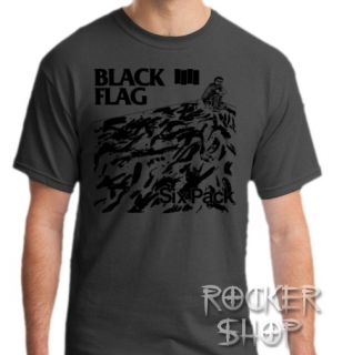 Tričko BLACK FLAG pánske-Six Pack/Grey