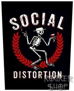 Nášivka SOCIAL DISTORTION chrbtová-Skelly