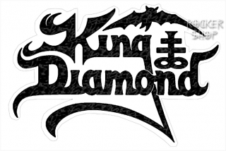  Nálepka KING DIAMOND orezaná-Logo