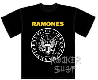 Tričko RAMONES pánske-Yellow Logo