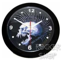 Nástenné hodiny EXPLOITED-Mohawk Skull