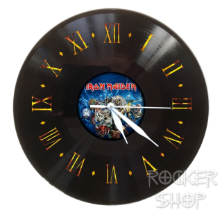 Nástenné hodiny IRON MAIDEN vinyl-Eddies