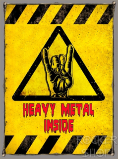 Nášivka HEAVY METAL INSIDE chrbtová