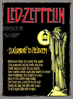 Nášivka LED ZEPPELIN chrbtová-Stairway To Heaven