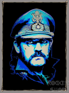 Nášivka LEMMY chrbtová-Blue Lemmy