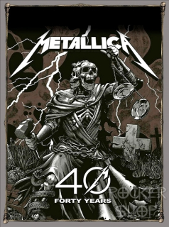 Nášivka METALLICA chrbtová-Forty Years