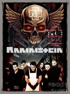 Nášivka RAMMSTEIN chrbtová-Skull