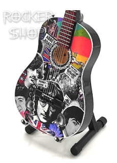 Mini gitara BEATLES-Collage Tribute Acoustic