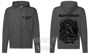 Mikina IRON MAIDEN pánska-Trooper/Grey