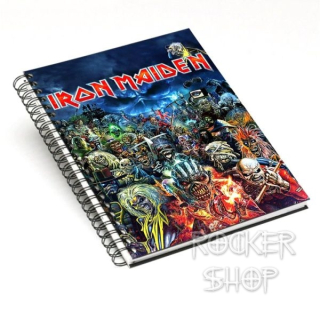 Poznámkový blok IRON MAIDEN A4-Collage