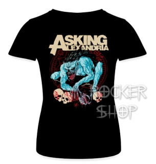 Tričko ASKING ALEXANDRIA dámske-Gargoyle