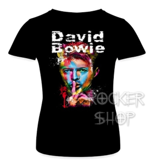 Tričko DAVID BOWIE dámske-Colour Portrait