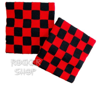 Potítko BLACK AND RED CHEQUERED
