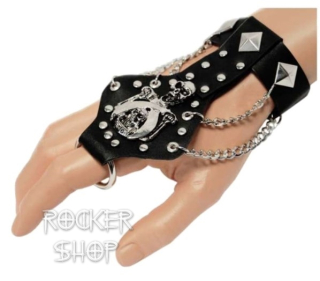 Náramok FINGER RING SKELETON WITH SWORDS