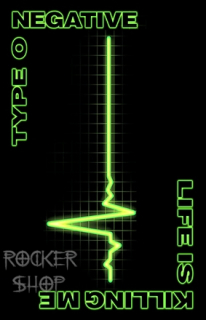 Vlajka TYPE O NEGATIVE-Life Is Killing Me