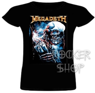 Tričko MEGADETH dámske-Skull