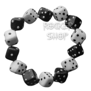 Náramok DICE-Black And White