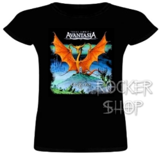 Tričko AVANTASIA dámske-Here Be Dragons