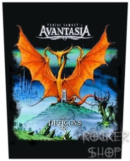 Nášivka AVANTASIA chrbtová-Here Be Dragons