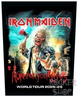 Nášivka IRON MAIDEN chrbtová-Run For Your Lives