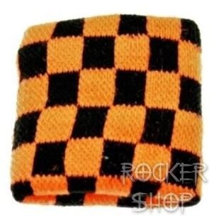 Potítko CHECKERED black-orange
