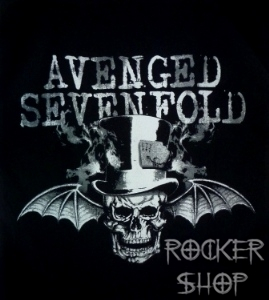 Nášivka AVENGED SEVENFOLD chrbtová-Bat Skull Logo
