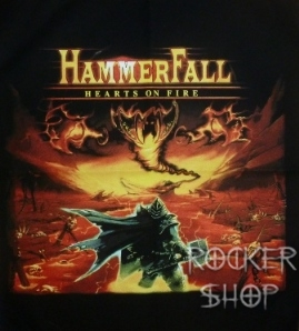 Nášivka HAMMERFALL chrbtová-Hearts On Firelood Bound