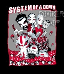 Nášivka SYSTEM OF A DOWN chrbtová-Cartoon