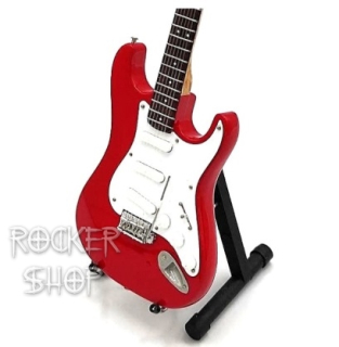 Mini gitara DIRE STRAITS-Mark Knopfler Fender Stratocaster Red