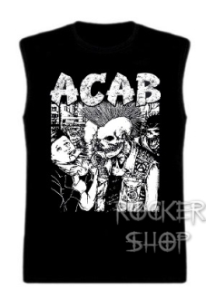 Tričko A.C.A.B. pánske-Punks/bez rukávov