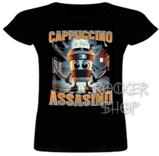 Tričko ITALIAN BRAINROT dámske-Cappuccino Assasino