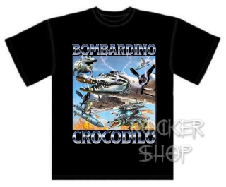 Tričko ITALIAN BRAINROT pánske-Bombardino Crocodilo