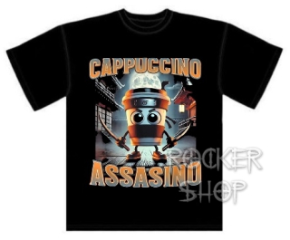Tričko ITALIAN BRAINROT pánske-Cappuccino Assasino