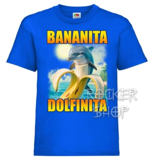 Tričko ITALIAN BRAINROT pánske-Delfinita Bananita/Blue