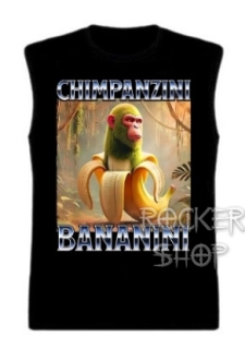 Tričko ITALIAN BRAINROT pánske-Chimpanzini Bananini/bez rukávov