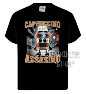 Tričko ITALIAN BRAINROT detské-Cappuccino Assasino