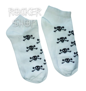 Ponožky SKULLS-White