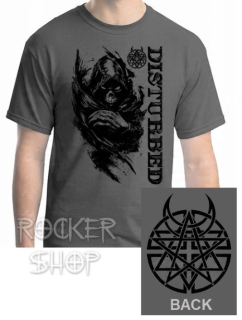 Tričko DISTURBED pánske-Guy/Grey