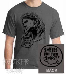 Tričko KURT COBAIN pánske-Smells Like Teen Spirit/Grey