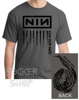 Tričko NINE INCH NAILS pánske-Downward Spiral/Grey