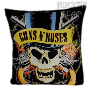 Vankúš GUNS N´ROSES-Top Hat Skull