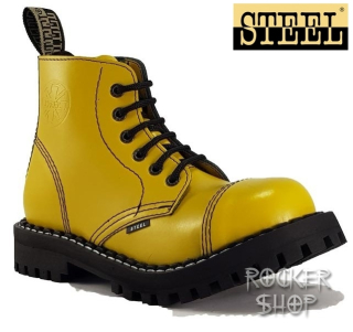 Topánky STEEL-6 dierkové žlté